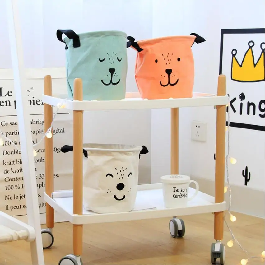 جديد حار لعبة من الكارتون صندوق تخزين حقيبة التخزين المنظم طوي تخزين برميل الحاويات سلة تخزين الألعاب cajas organizadoras