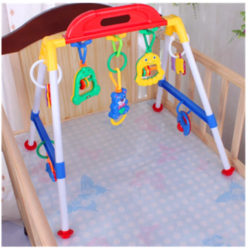 

Infant Multi-function Fitness Frame Early Childhood with Bell Rattles Puzzle Toys Newborn Set Gift with Box H466