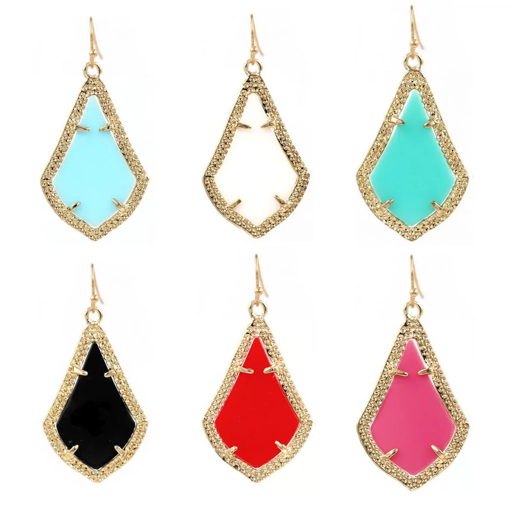 Symmetric Various Colors Kite Chandelier Shape Women Classic Water Drop