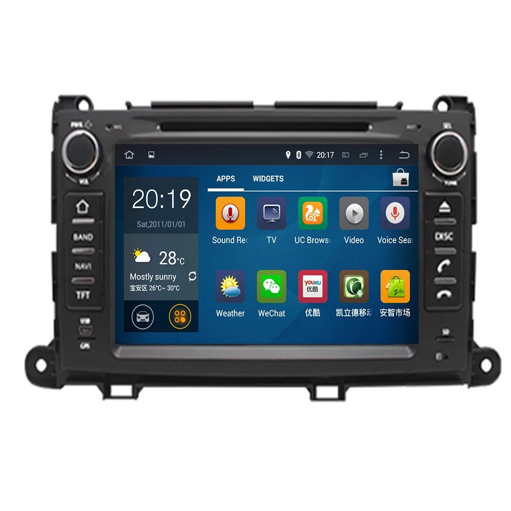 

Octa Core 2 Din Android 9.0 Car Radio for Toyota Sienna 2010 2011 2012 2013 2014 GPS Navigation CD DVD Player FM Bluetooth Unit
