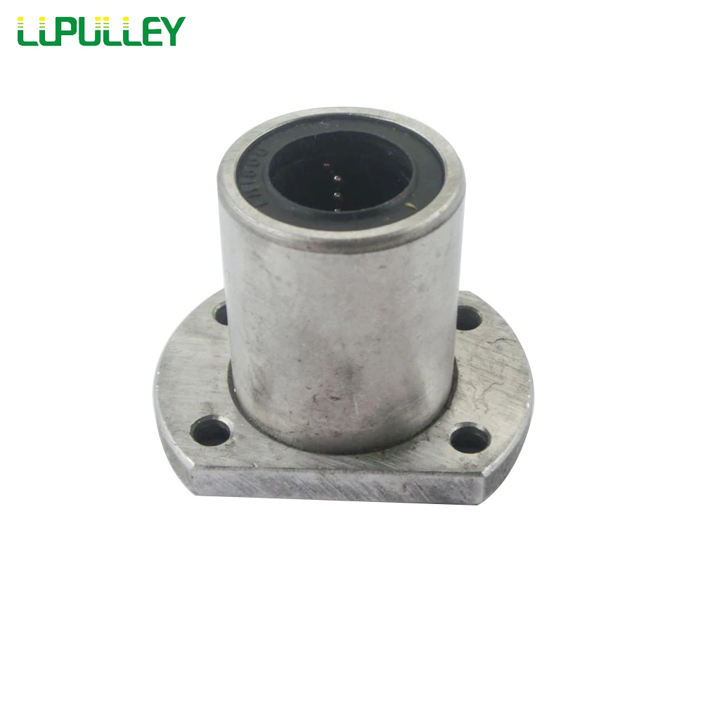 LUPULLEY 1 шт. Овальный фланцевый линейный подшипник LMH6/8/10/12/16/20UU стальной