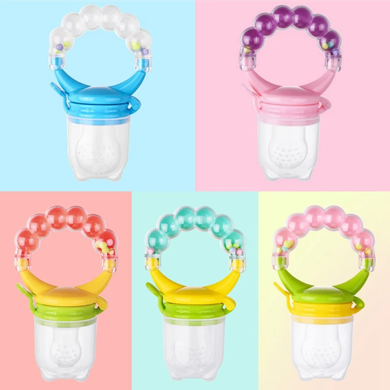 

Portable Baby Bottle Feeding Fruit Vegetable Music Newborn Food Supplement Bite Juice Feeder Baby Nimbler Pacifier For Fruit