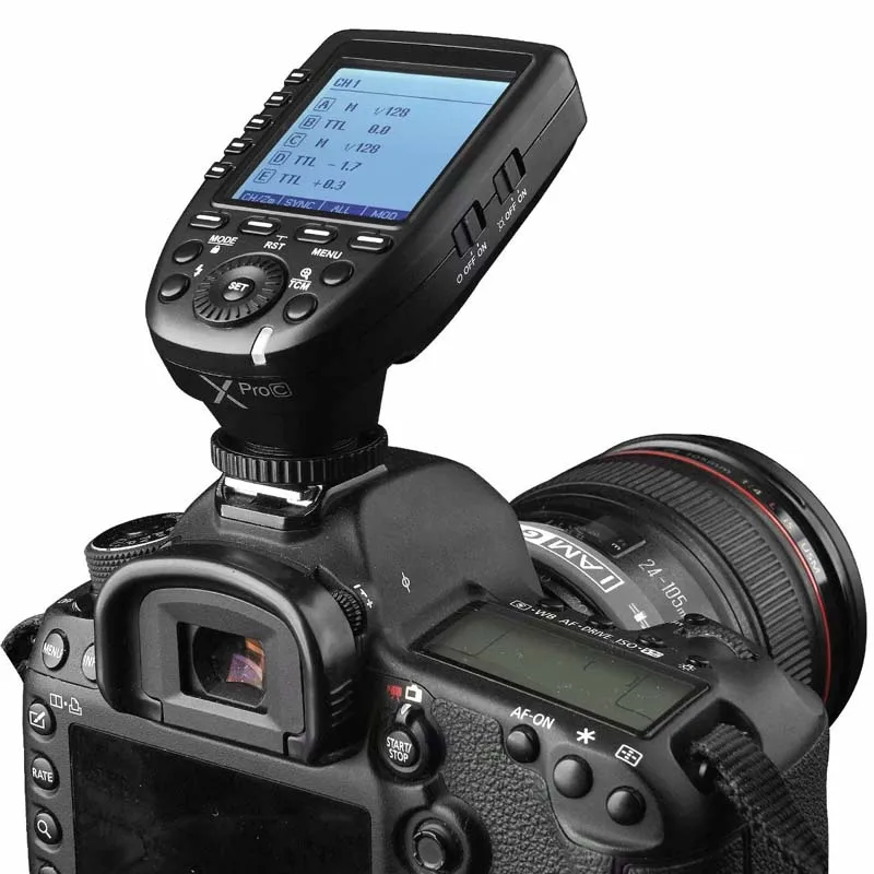 Godox XPro-C Flash Trigger Transmitter with E-TTL II 2.4G Wireless X System HSS 1/8000s LCD Screen for Canon DSLR Camera