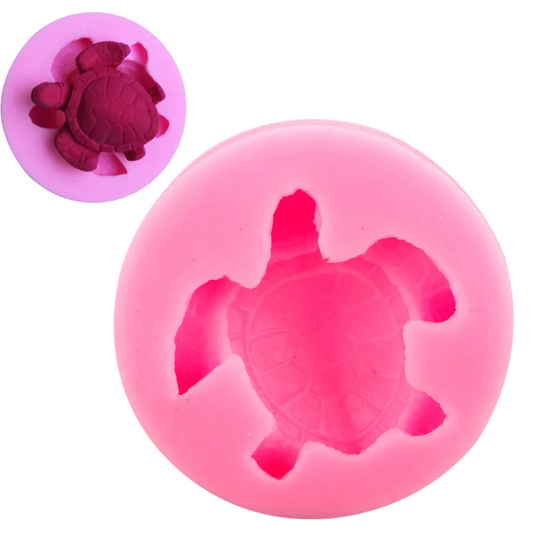 Gateau De Tortue De Mer Bricolage Creatif Materiel De Qualite Alimentaire Tortue Mignonne 3d Moule De Fondant En Silicone 844 Aliexpress