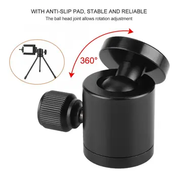 

Mini Tripod Ball Head Mount Stand 360 Degree Rotary Adapter for Camera Mobile Phone 2019 New