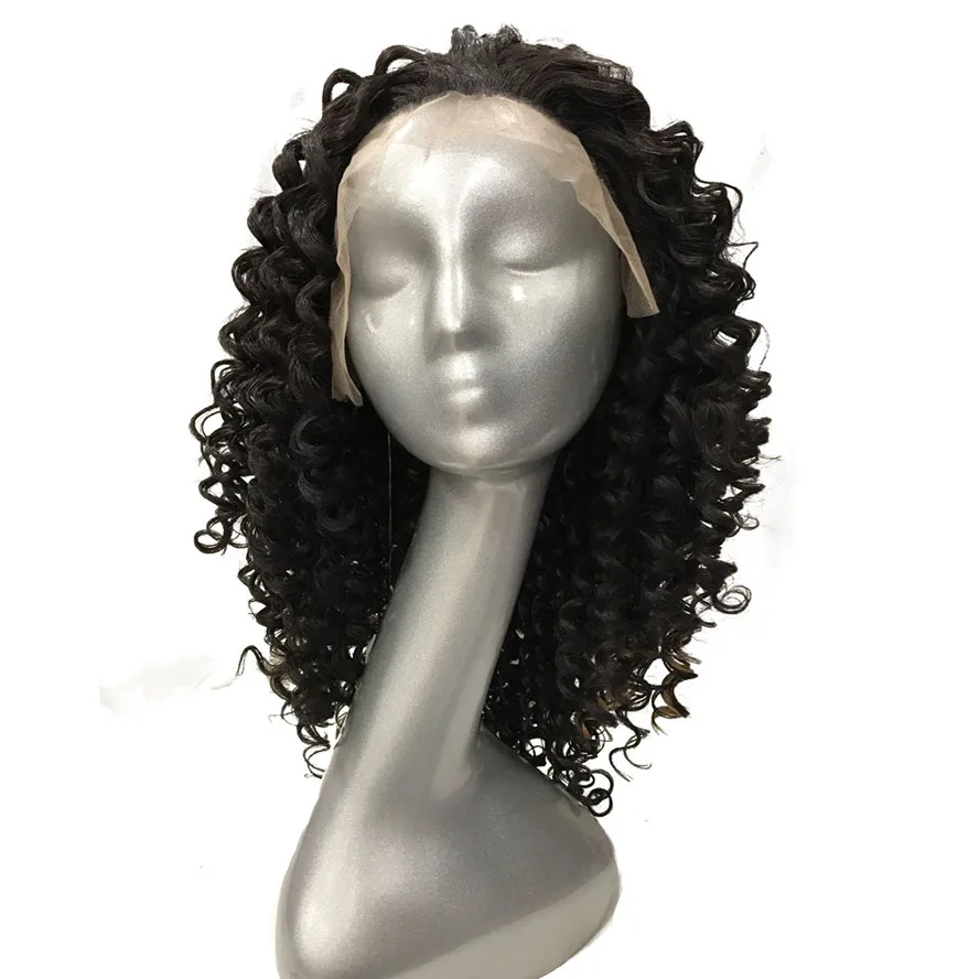 Strongbeauty Women's Lace Front Wig Long Curly Black/blonde Highlighted