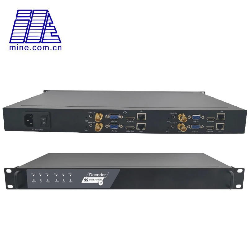 

4 Channel SDI Decoder H.265 H.264 HTTP RTSP RTMP UDP HLS To SDI Audio Video Decoder
