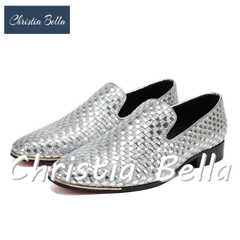 Christia-Bella-Handmade-Woven-Plaid-Formal-Mens-Dress-Shoes-Genuine-Leather-Luxury-Sliver-Wedding-Shoes-Men