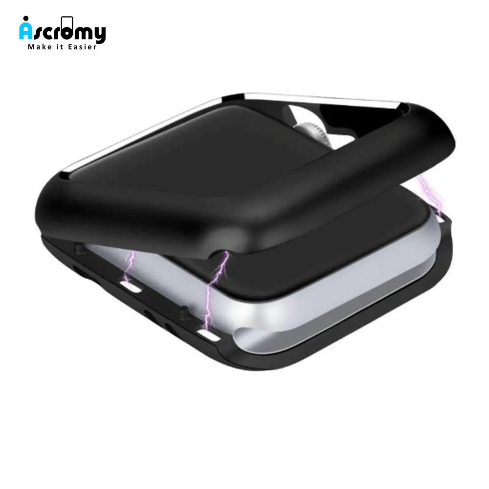 

Ascromy Magnetic Case for Apple Iwatch Series 4 3 2 1 Watch 44mm 38mm 42mm 40mm Aluminum Metal Protective Bumper Frame Cover