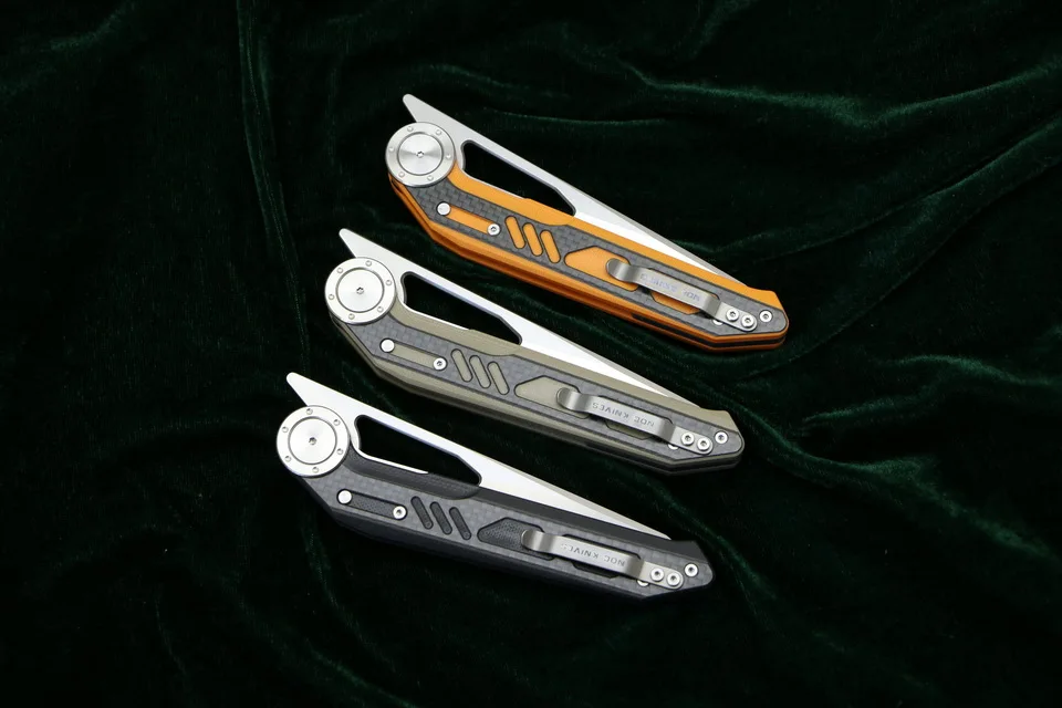 LOVOCOO NOC DG-04 Складной нож 440C Лезвие сталь+ G10+ CF Ручка Кемпинг Охота Открытый выживания кухонные ножи фрукты EDC инструменты