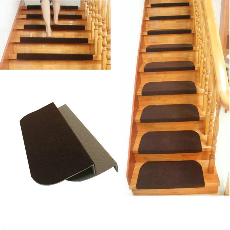 Modern Household Wearable Carpet Stair Tread Door Mats Non-slip Step Rugs PVC Right Angled Bend Anti-visual Fatigue 65*24 Cm Hot Modern Household Wearable Carpet Stair Tread Door Mats Non-slip Step Rugs PVC Right Angled Bend Anti-visual Fatigue 65*24 Cm Hot