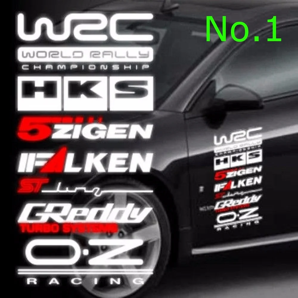  40x20cm Racing Side Door Stickers Set Waterproof Reflective Sticker Car Decoration Stickers