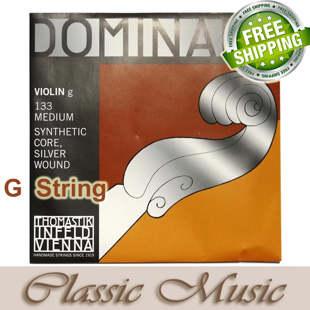 Thomastik Dominant 135B Violin String ,G Sting(133) ,Set 4/4 Medium ...