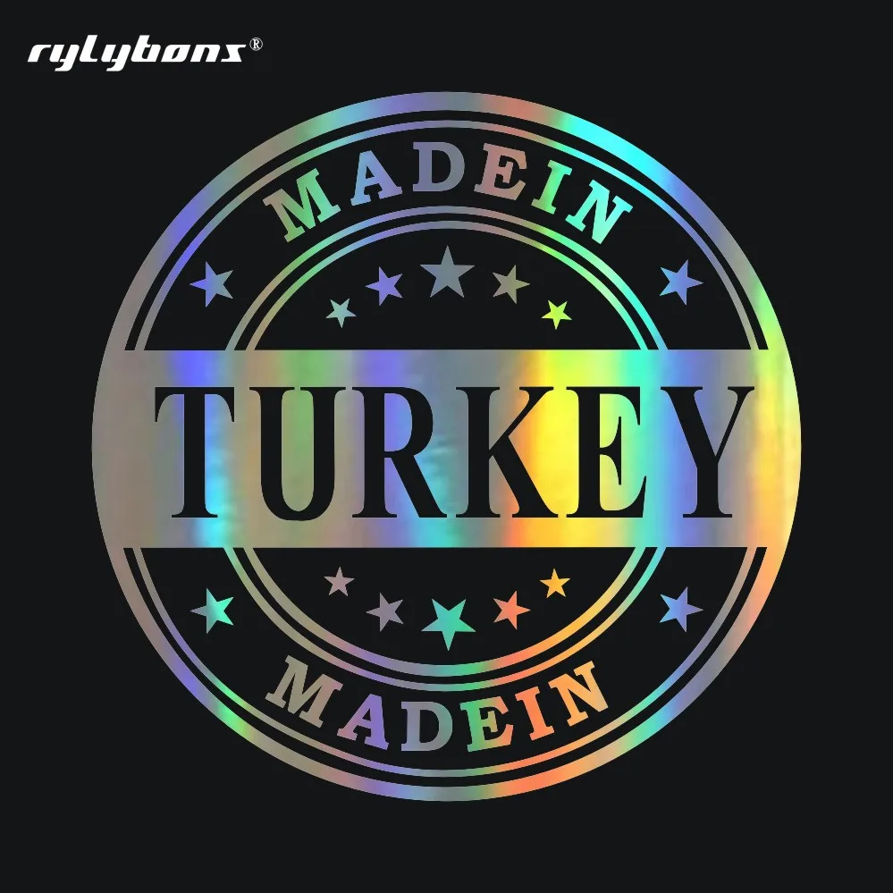 

Rylybons 2nd Half Price Cool Turkey Stickers Decals Car Styling Decoration Door Body Window Vinyl Sticker