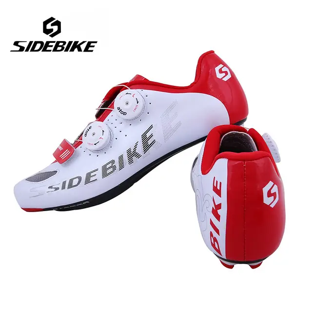 Cheap Sidebike Men Carbon Fiber Sidebike Breathable Road Bike Shoes Bicycle Shoes Cycling Lock Shoes zapatillas ciclismo bicicleta