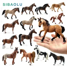 Hot toys: Horse family pack Simulation model Animals kids toy children educational props Zebra Plastic Action Figures PVC craft oenux simulation animals action figures high quality elephant tiger bird lion panda zebra shark whale animals model toy for kids