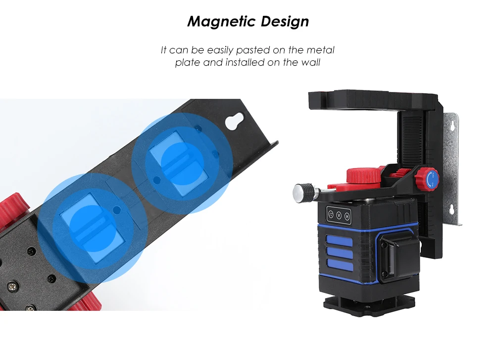 Laser Levels accessories Adjustable Magnetic Wall Mounted Bracket Infrared Level Instrument Hangs Wall Hanger