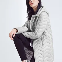 Bosideng куртка на утином пуху, Женская длинная куртка с секциями, Новая женская модная осенняя и зимняя ветровка с капюшоном, B80131028