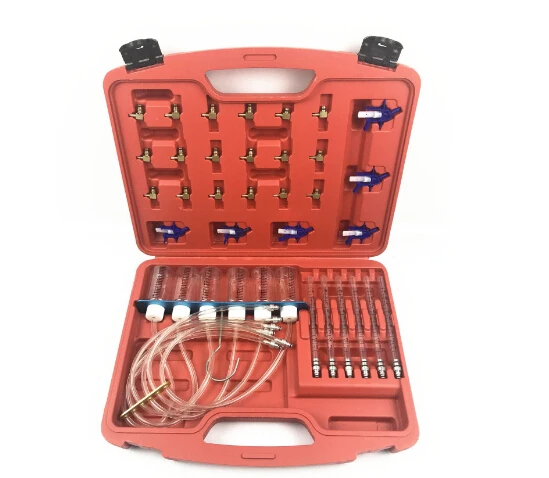 Diesel Common Rail Injector Flow Meter With 24 Adaptors Fuel Line Test Tester /Diagnosis Tool Set 6 injectors tested together | Автомобили