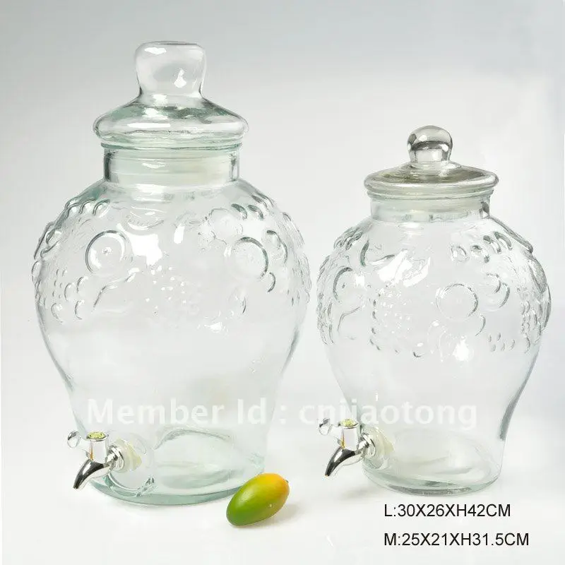 glass jar with lid+tapin Storage Bottles & Jars from Home & Garden on Alibaba