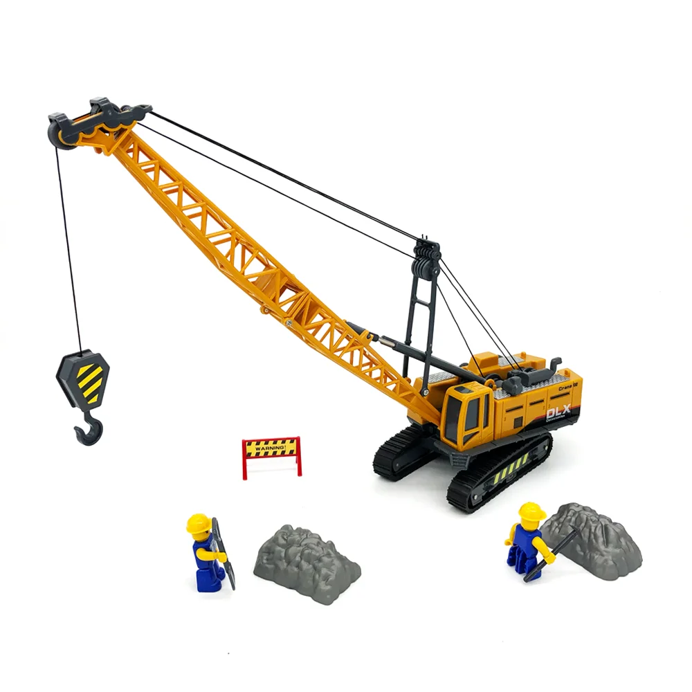 Crane Toy Construction Vehicle 1:50 Diecast Engineering Toys Truck Tractor High Simulation Boys Machine Model Toys For Children