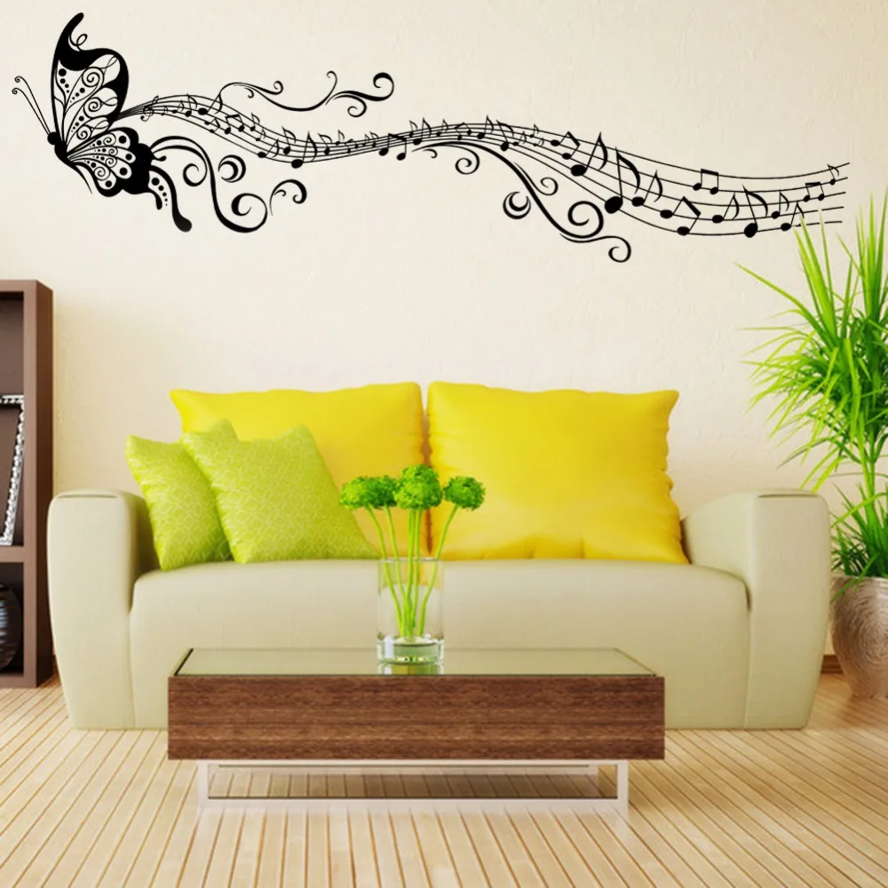 Classical Music Butterfly Room Decor Art Decals Vinyl Art ...