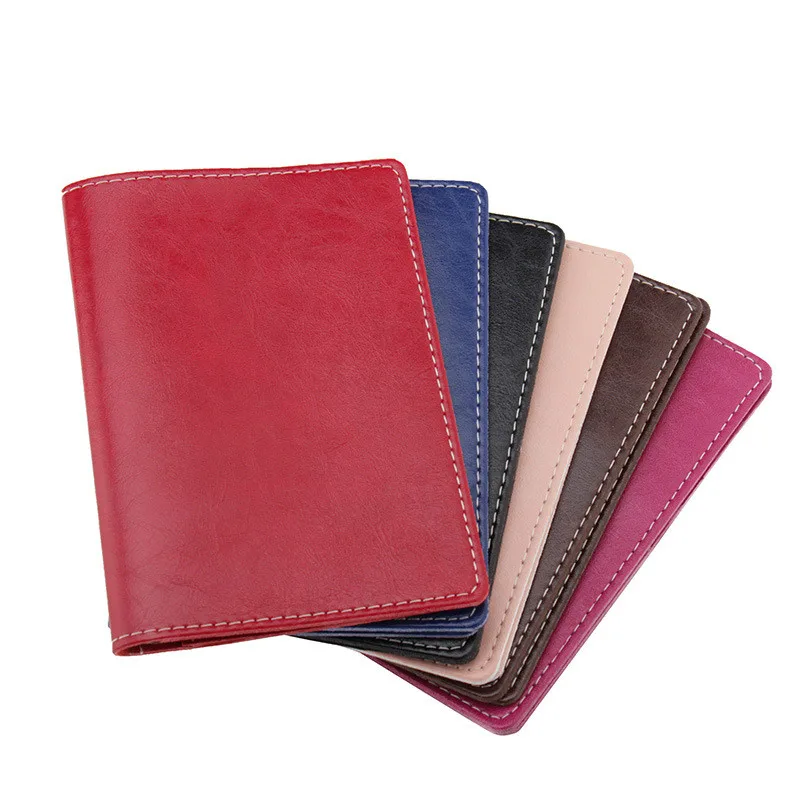 

Travel Solid Business Real Genuine Leather Passport Cover Unisex Checkbook Credit Card Holder Case Driver License Wallet Gift