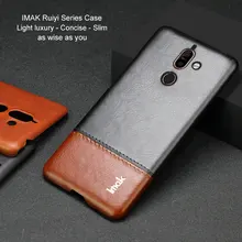 IMAK в сдержанном стиле Бизнес Etui для Coque Nokia 7 Plus чехол Nokia 7 плюс Чехол кожаный чехол для принципиально Nokia7 плюс задняя крышка 7