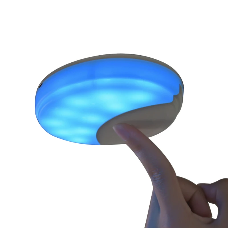 

Creative Portable LED Car Reading Lamp UFO Styling White&Blue Light Vehicle Inside Mini Book Light for Bedroom Closet Cabin