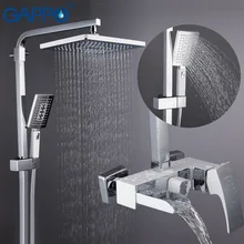 GAPPO duş sistemi banyo masaj duşları duvara monte duş başlıkları krom cilalı yağış banyo bataryası yağmur biçimli duş setleri