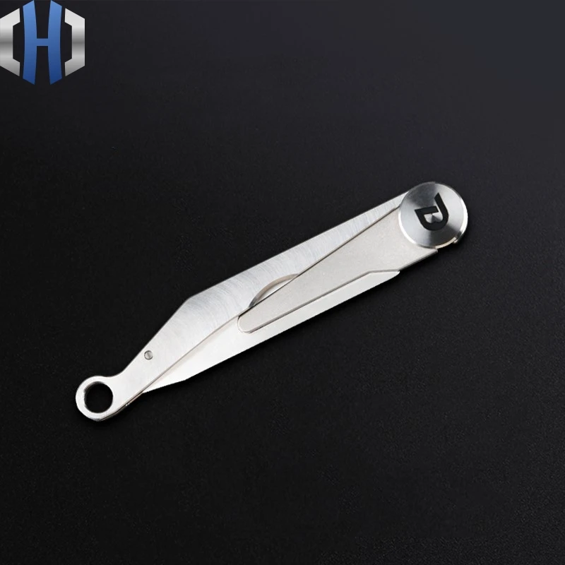 Titanium Alloy Folding Utility Knife Surgical Blade EDC Portable Outdoor Rescue Single Hand Opening And Closing Short Mini Knife