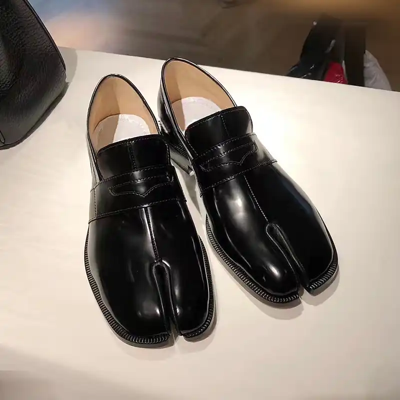 stylish black loafers