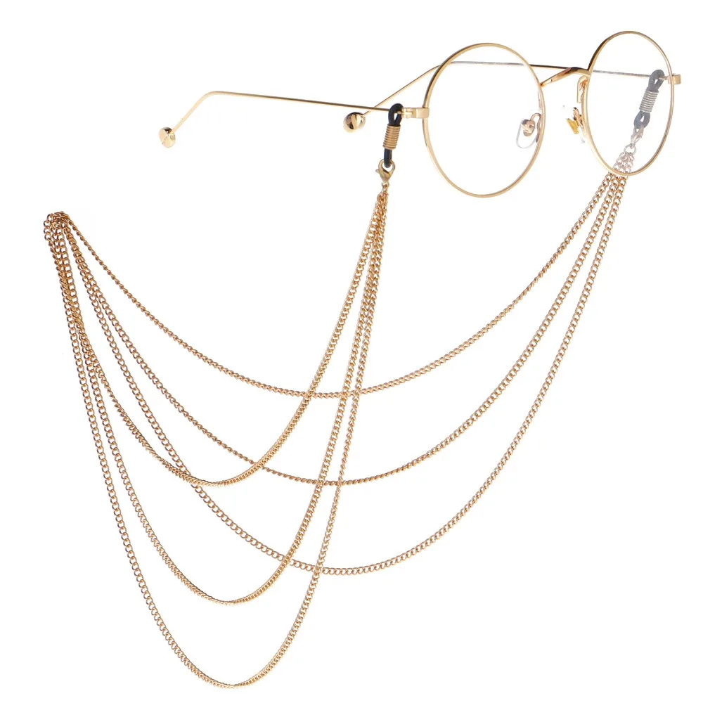 

2018 New Arrival Three Layer Sunglasses Accessories Lanyards Retro Eyeglass Neck Cord Strap For Reading Glasses bijoux femme
