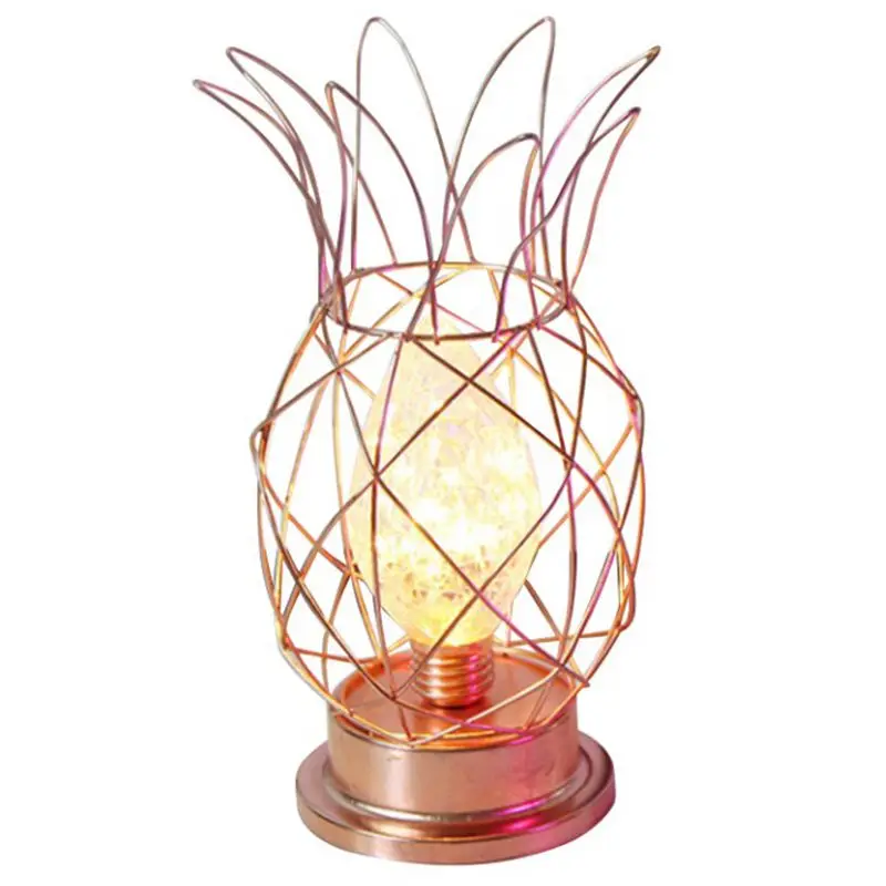

AA Battery Powered Iron Led Pineapple Modeling Lamp Warm White Night Lights