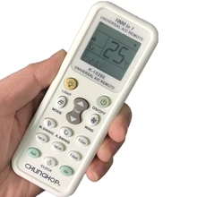 FedEx DHL корабль 100 шт/партия Chunghop K-1028E Универсальный Кондиционер A/C Пульт дистанционного управления ler задний свет функция