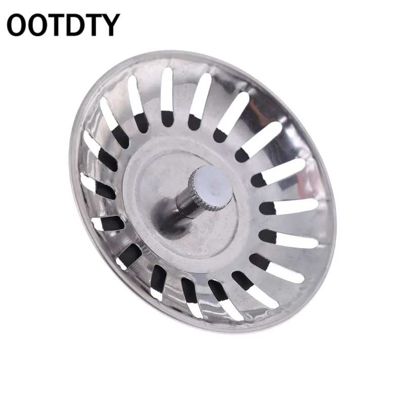 

Household Kitchen OOTDTY Waste Stainless Steel Sink Strainer Plug Drain Filter Stopper Basket Drainer