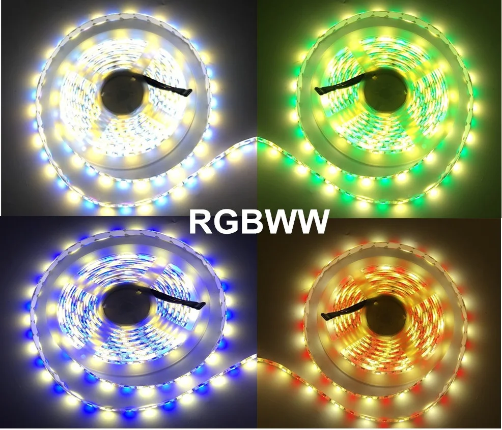 5050 RGBW RGBWW RGB Mi светильник wifi Светодиодная лента Водонепроницаемая 5 м 10 м 15 м 20 м DC 12 В светодиодный светильник 60 Светодиодный/м с радиочастотным пультом дистанционного управления