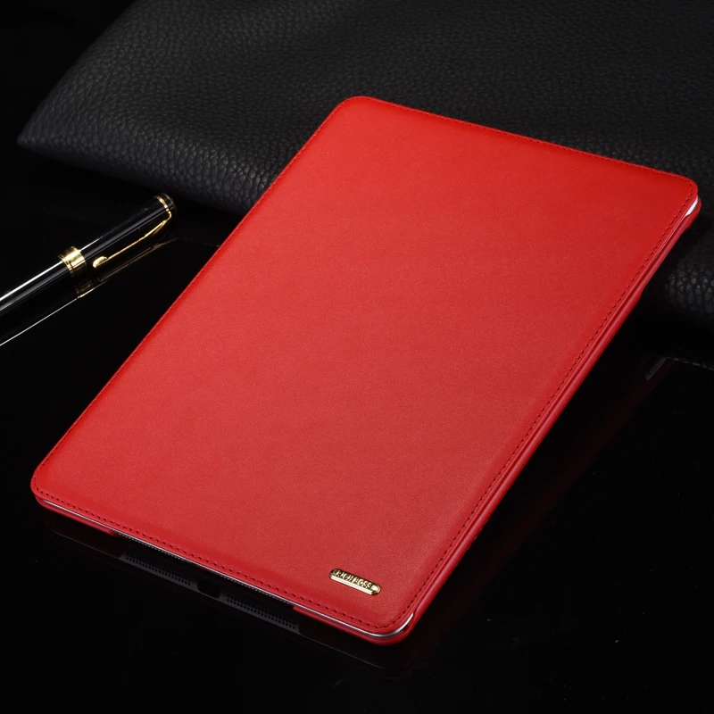For iPad Air Air2 9.7 inch Universal Tablet Case Genuine Leather Flip Case Foldable Stand Smart Cover for Apple iPad 9.7