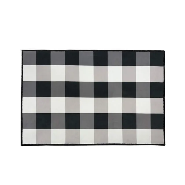 Black And White Buffalo Check Plaid Rug Indoor Anti Skid Doormat Black And White Buffalo Check Plaid Rug Indoor Anti Skid Doormat Cozy Floor Mat