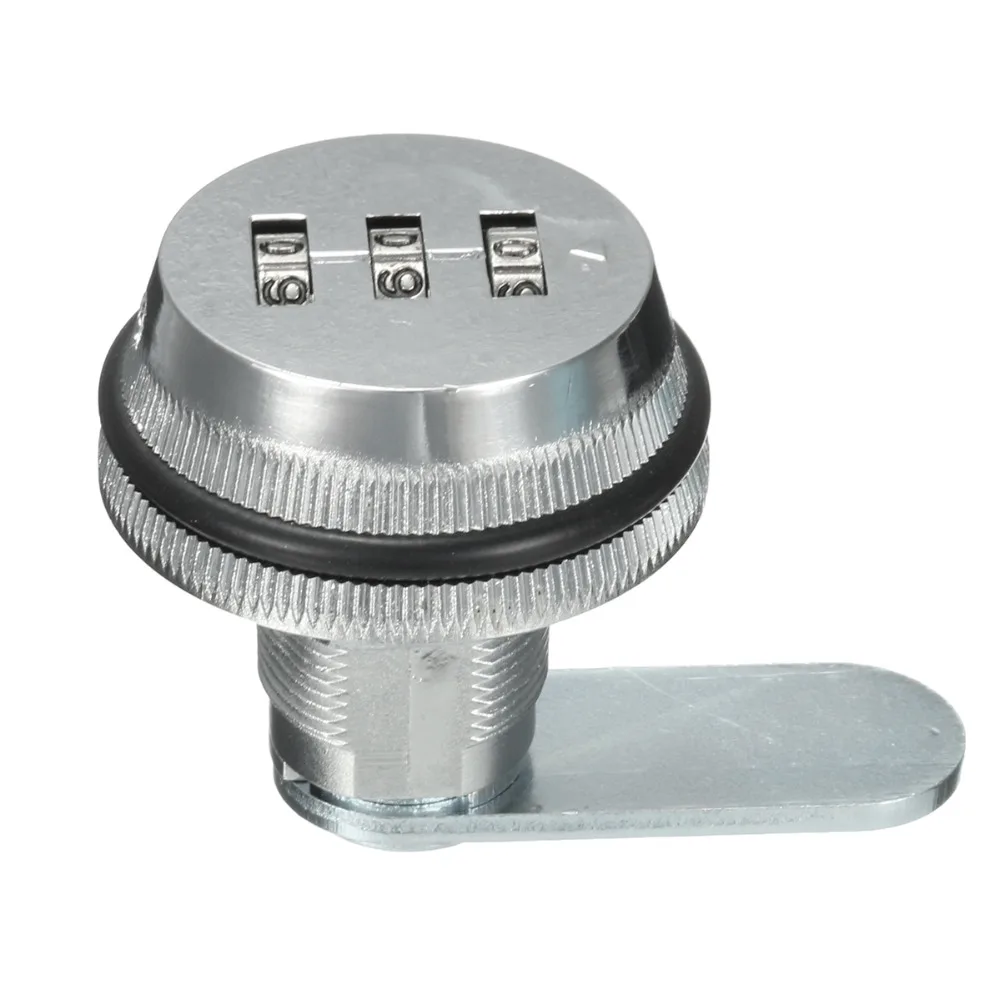 

Zinc Alloy Code Combination Cam Lock 3 Dial Keyless Post Mail Box Cabinet RV