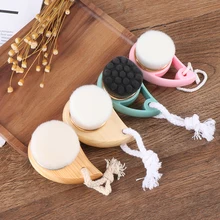 1pc Face Clean Brush Massager Facial Care Skin Pore Clean Brush Wash Deep Cleansing Soft Fiber Mild Face Cleansing Brush
