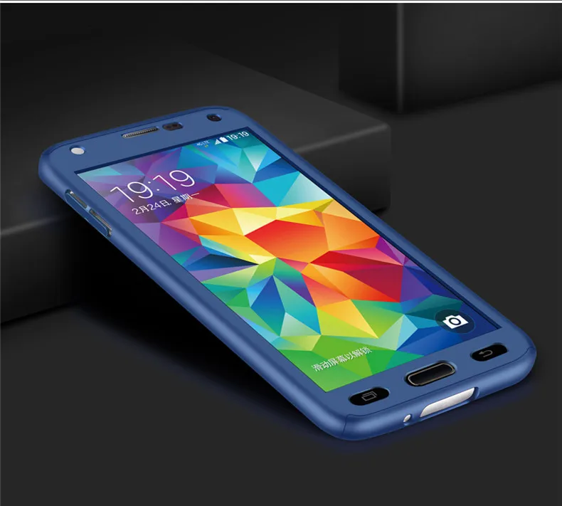 Роскошный 360 градусов защитный мобильный чехол для телефона для samsung galaxy s5 neo s5 I9600, чехол, чехол, защитное стекло