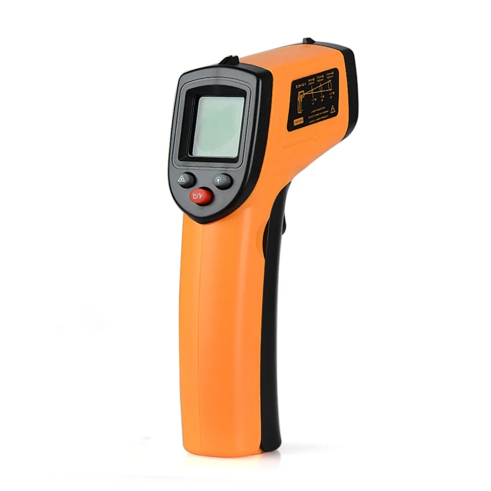 Digital GM320 Infrared Thermometer Non Contact Infrared Thermometer Pyrometer IR Laser Temperature Meter Point Gun -50~380degree non contact digital laser infrared thermometer type k input high temperature pyrometer ir laser point gun meter 50 to 1650 c
