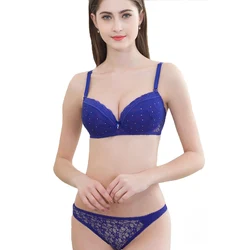 2019 Lace Drill Bra Set Women Plus Size Push Up Underwear Set Bra And For Female Sexy Thong Set 32 34 36 38 40 42 44 B C D E Cup 2019 Lace Drill Bra Set Women Plus Size Push Up Underwear Set Bra And For Female Sexy Thong Set 32 34 36 38 40 42 44 B C D E Cup