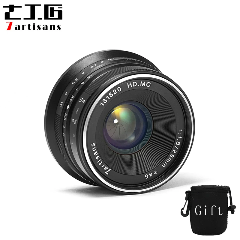 

7artisans 25mm / F1.8 Prime Lens to All Single Series for Sony E Mount /Canon EOS-M Mount/Fuji FX Mount /M43 Panasonic Olympus