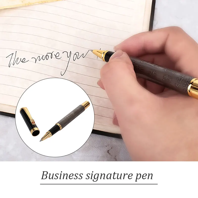 Ballpoint Pen Roller Pen Ink Pen 0.38 Mm School Supplies Classic Kids Useful Metal Ballpoint Pen Roller Pen Ink Pen 0.38 Mm School Supplies Classic Kids Useful Metal