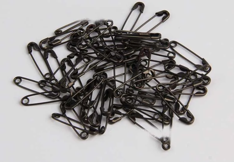 Buy 5000pcs 1.8cm/18mm colored small black hijab stainless steel safety pins