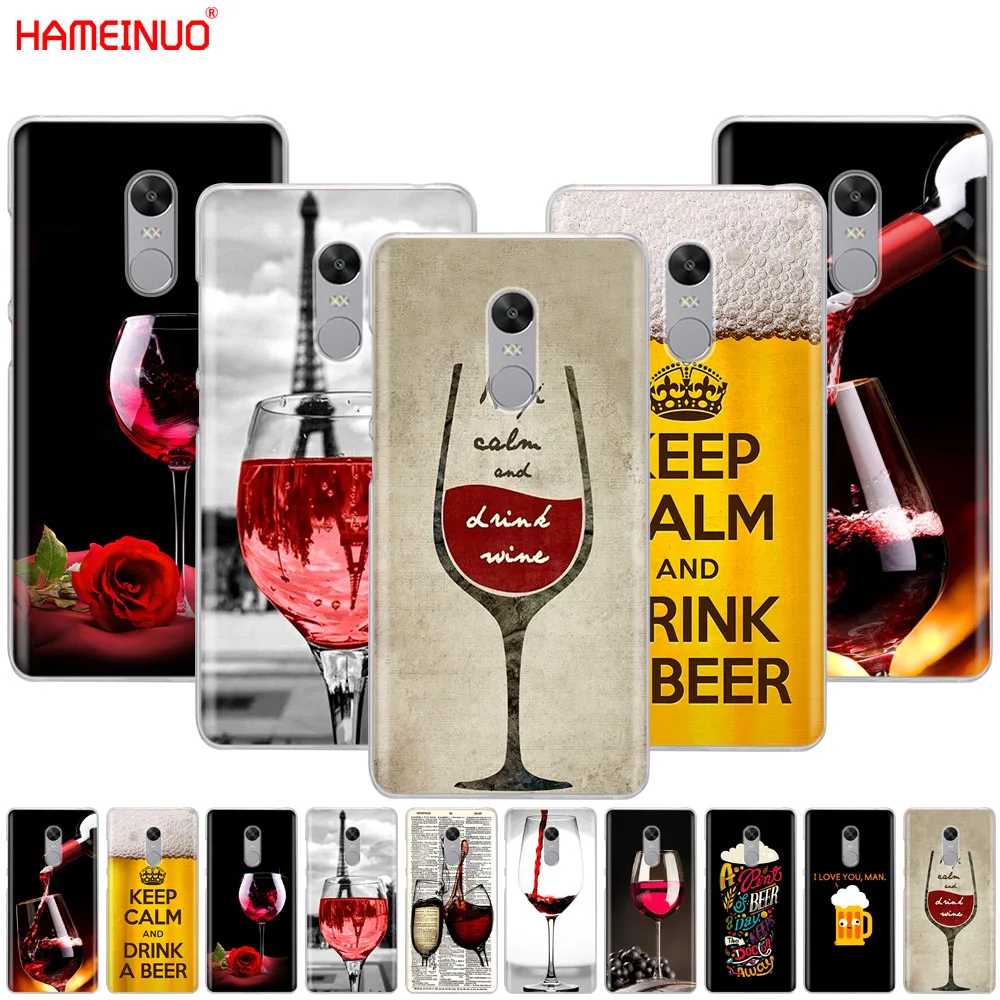 HAMEINUO чехол для телефона с надписью keep calm and drink a bear wine Xiaomi redmi 5 4 1 1s 2 3 3s pro PLUS note 4X 4A