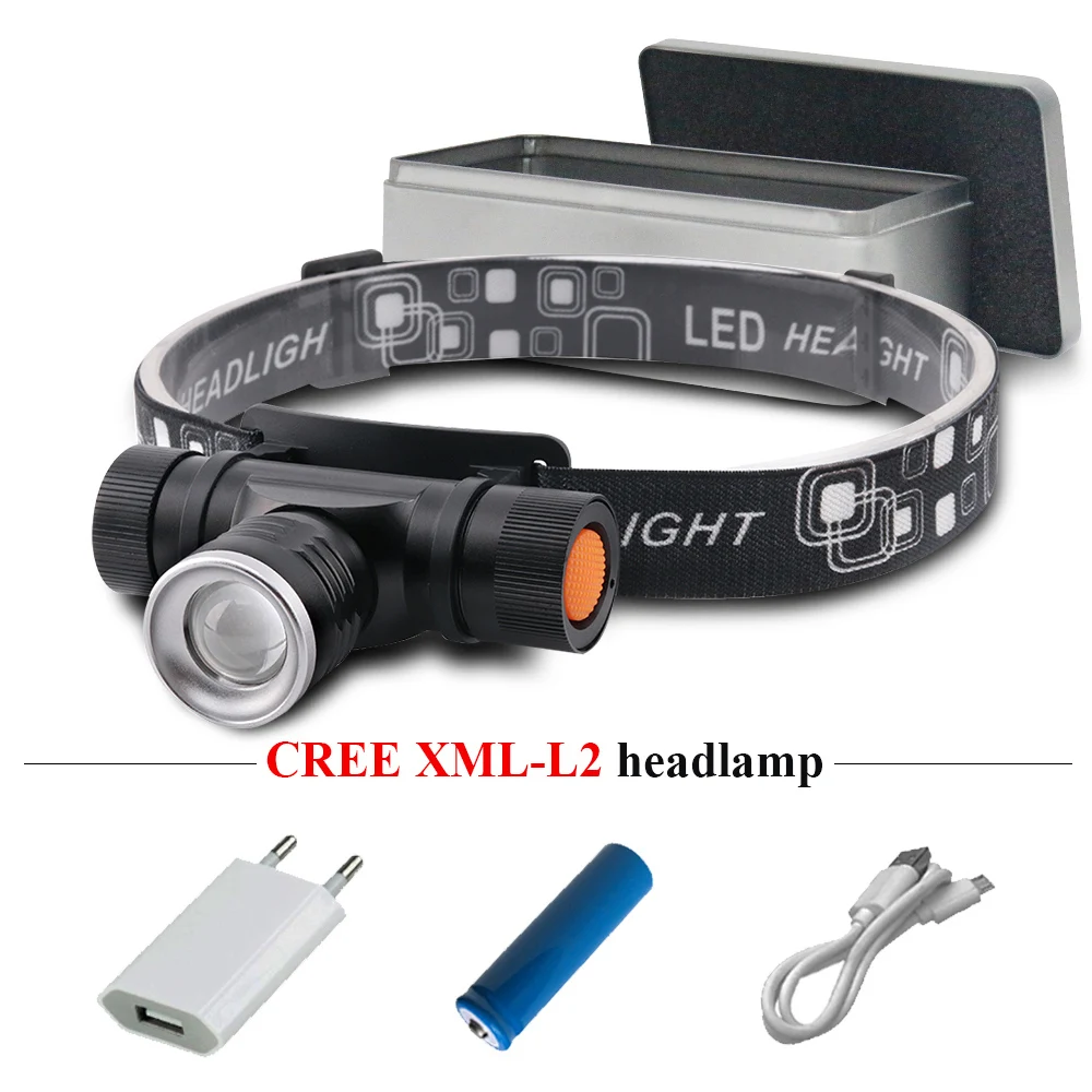 

xm l2 headlamp zoom camping led lanterna torch rechargea head lamp head light head led flashlight waterproof usb headlight 18650