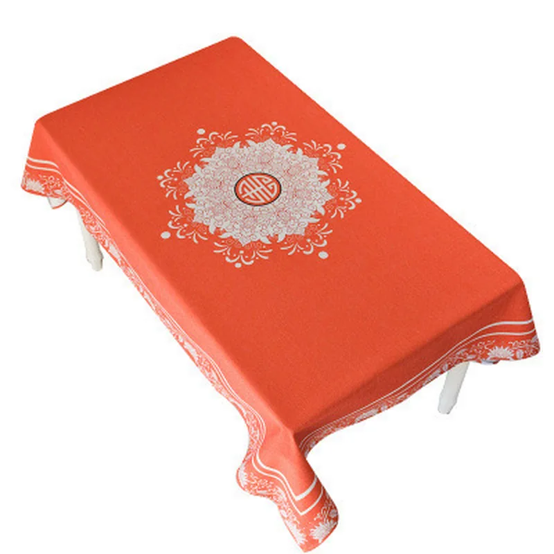 

National style cotton and linen tablecloth rectangular tablecloth coffee table tablecloth sale c